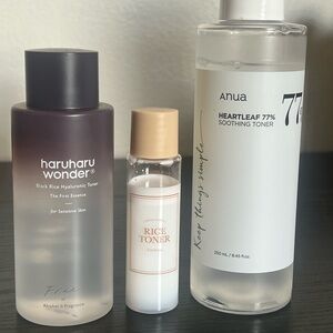 Haruharu, I’m From, & Anua Korean Toners.